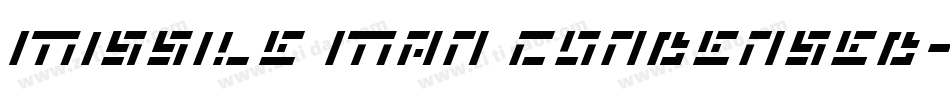 Missile Man Condensed字体转换